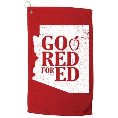 Go Red For Ed Distressed Golf Towel