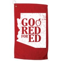 Go Red For Ed Distressed Golf Towel