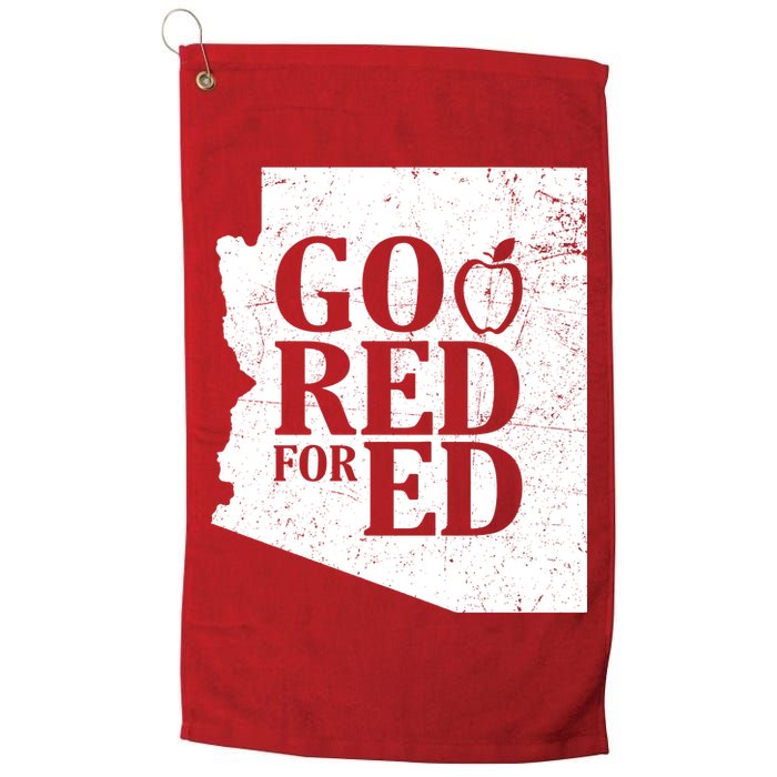 Go Red For Ed Distressed Golf Towel