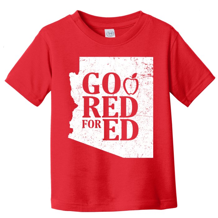 Go Red For Ed Distressed Toddler T-Shirt
