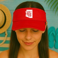 Go Red For Ed Distressed Visor