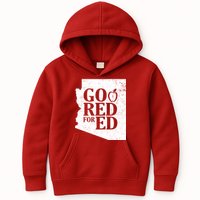 Go Red For Ed Distressed Kids Hoodie
