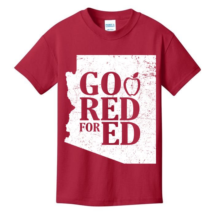Go Red For Ed Distressed Kids T-Shirt