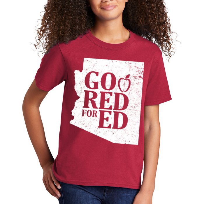 Go Red For Ed Distressed Kids T-Shirt