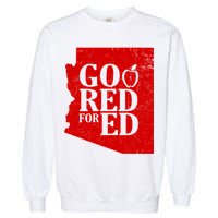 Go Red For Ed Distressed Garment-Dyed Sweatshirt