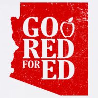 Go Red For Ed Distressed Garment-Dyed Sweatshirt