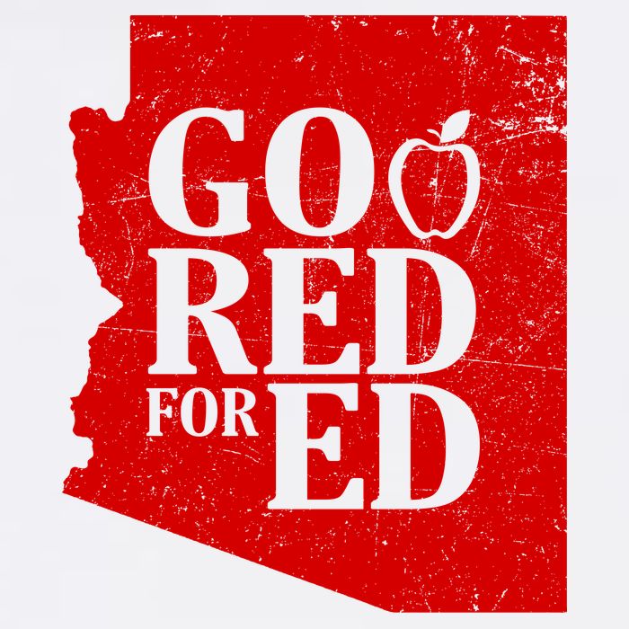 Go Red For Ed Distressed Garment-Dyed Sweatshirt