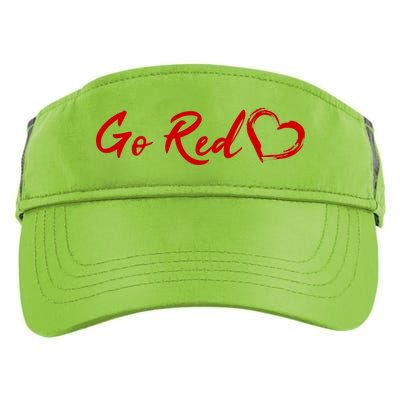 Go Red Heart Disease Awareness Adult Drive Performance Visor