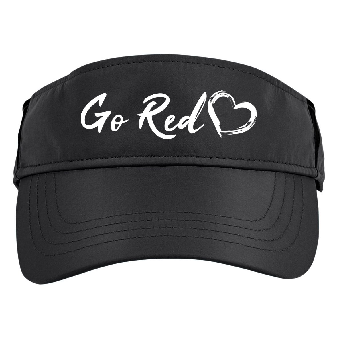 Go Red Heart Disease Awareness Adult Drive Performance Visor