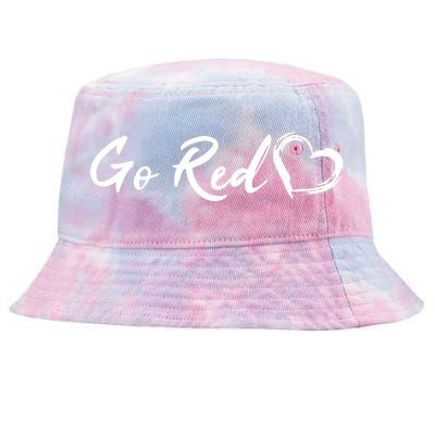 Go Red Heart Disease Awareness Tie-Dyed Bucket Hat