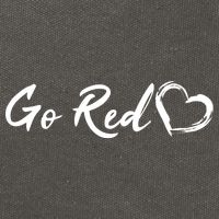 Go Red Heart Disease Awareness Cotton Canvas Backpack