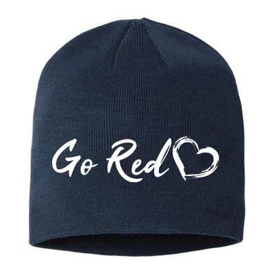 Go Red Heart Disease Awareness Sustainable Beanie