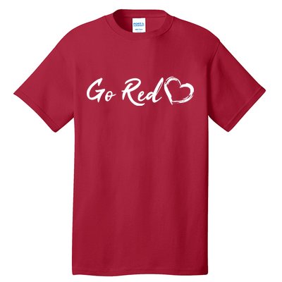 Go Red Heart Disease Awareness Tall T-Shirt