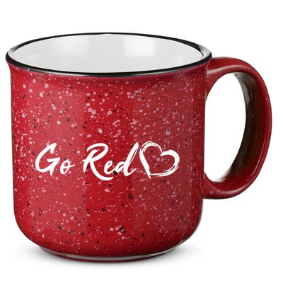 Go Red Heart Disease Awareness 15oz Campfire Ceramic Mug