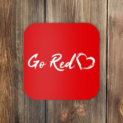 Go Red Heart Disease Awareness Coaster