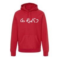 Go Red Heart Disease Awareness Premium Hoodie