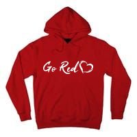 Go Red Heart Disease Awareness Tall Hoodie