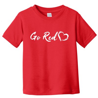 Go Red Heart Disease Awareness Toddler T-Shirt