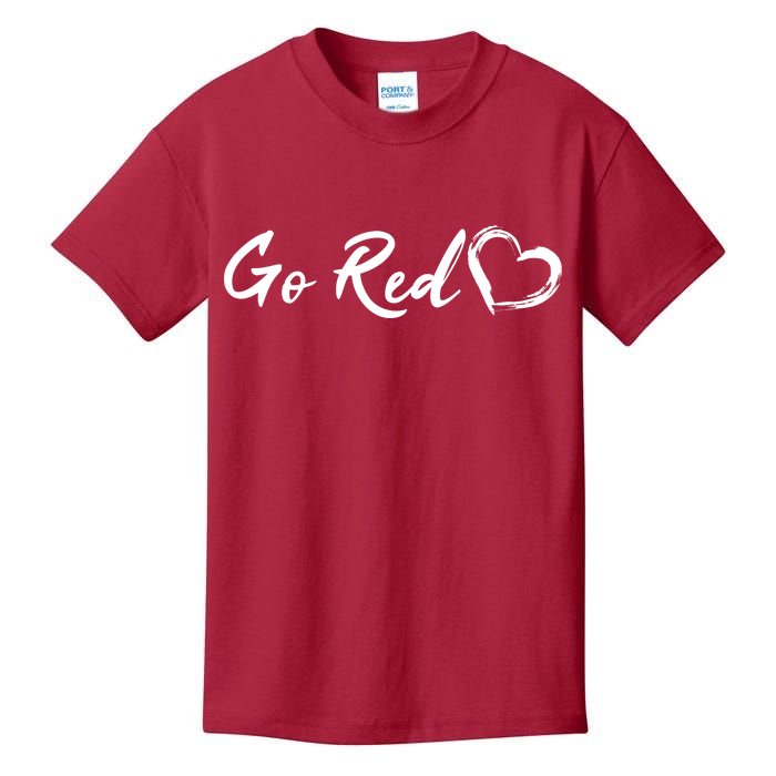 Go Red Heart Disease Awareness Kids T-Shirt