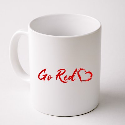 Go Red Heart Disease Awareness Coffee Mug