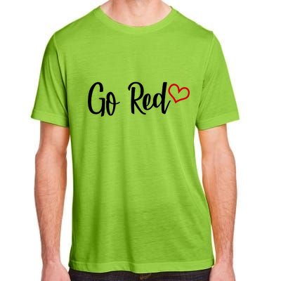 Go Red Heart Health Awareness Logo Adult ChromaSoft Performance T-Shirt