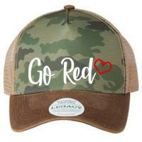 Go Red Heart Health Awareness Logo Legacy Tie Dye Trucker Hat