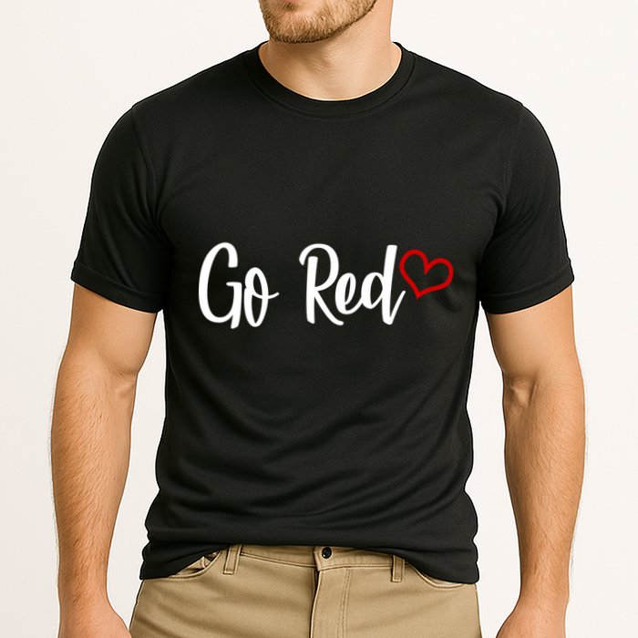 Go Red Heart Health Awareness Logo Cooling Performance Crew T-Shirt