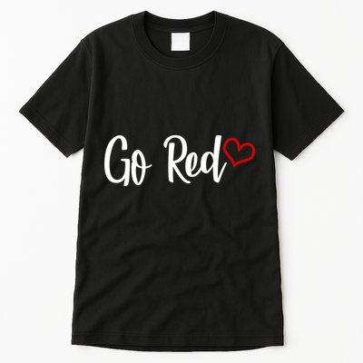 Go Red Heart Health Awareness Logo Tall T-Shirt
