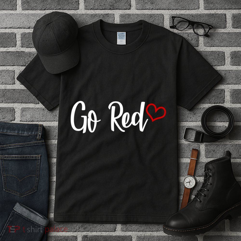 Go Red Heart Health Awareness Logo Tall T-Shirt