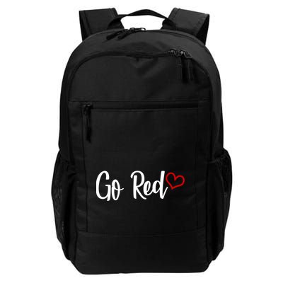 Go Red Heart Health Awareness Logo Backpack