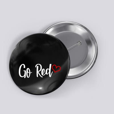 Go Red Heart Health Awareness Logo Button