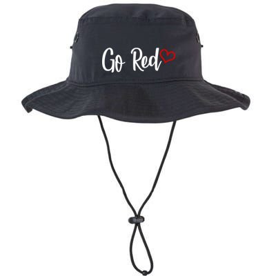Go Red Heart Health Awareness Logo Bucket Hat