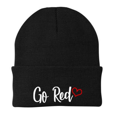Go Red Heart Health Awareness Logo Beanie