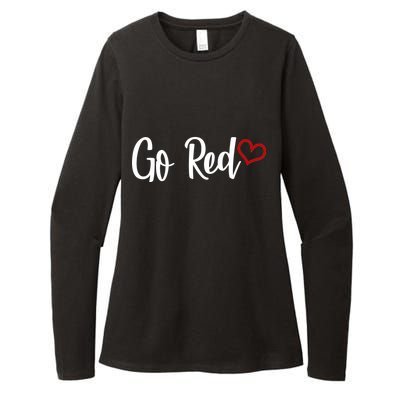 Go Red Heart Health Awareness Logo Womens CVC Long Sleeve Shirt