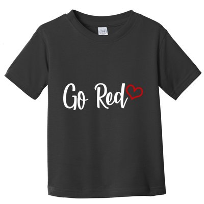 Go Red Heart Health Awareness Logo Toddler T-Shirt