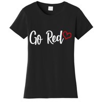 Go Red Heart Health Awareness Logo Women's T-Shirt