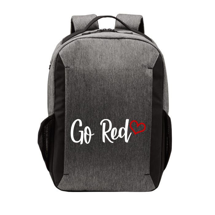 Go Red Heart Health Awareness Logo Vector Backpack