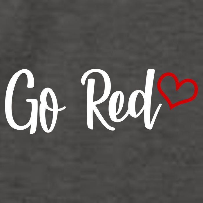 Go Red Heart Health Awareness Logo Vector Backpack