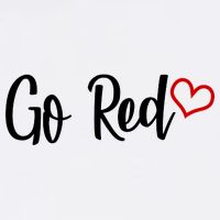 Go Red Heart Health Awareness Logo Garment-Dyed Sweatshirt