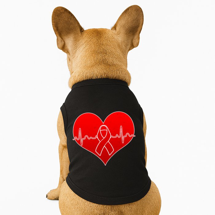 Go Red Heart Health Awareness Pulse Doggie Tank