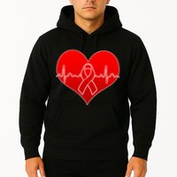 Go Red Heart Health Awareness Pulse Hoodie
