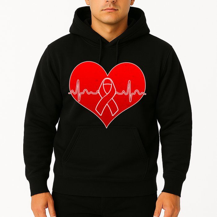 Go Red Heart Health Awareness Pulse Hoodie
