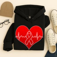 Go Red Heart Health Awareness Pulse Hoodie