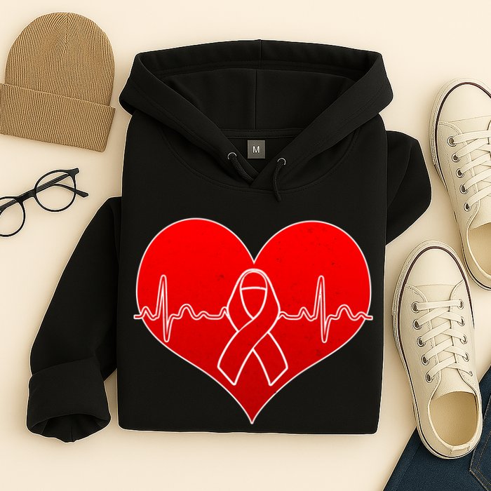 Go Red Heart Health Awareness Pulse Hoodie