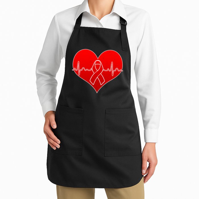 Go Red Heart Health Awareness Pulse Apron