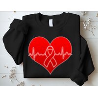 Go Red Heart Health Awareness Pulse Sweatshirt