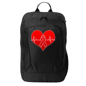 Go Red Heart Health Awareness Pulse City Backpack