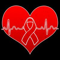 Go Red Heart Health Awareness Pulse Button