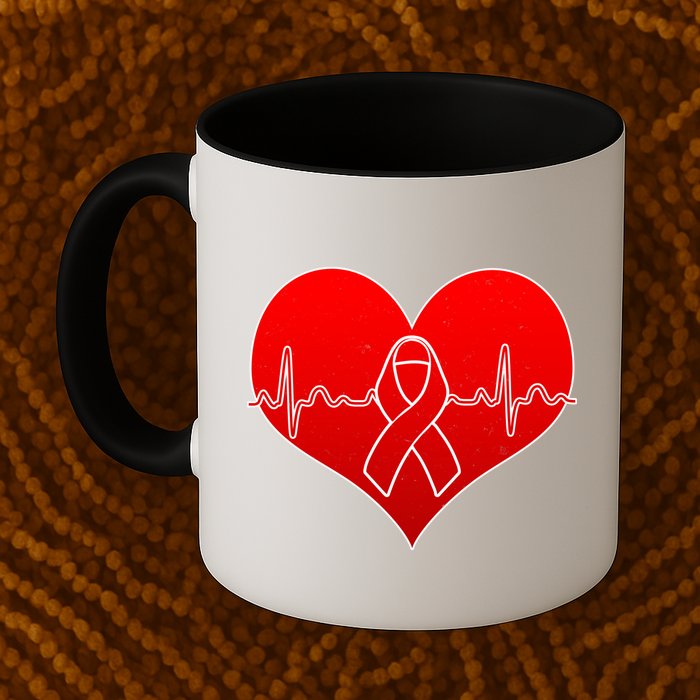 Go Red Heart Health Awareness Pulse Mug