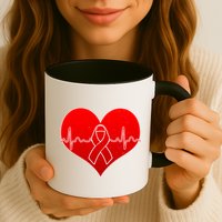 Go Red Heart Health Awareness Pulse Mug